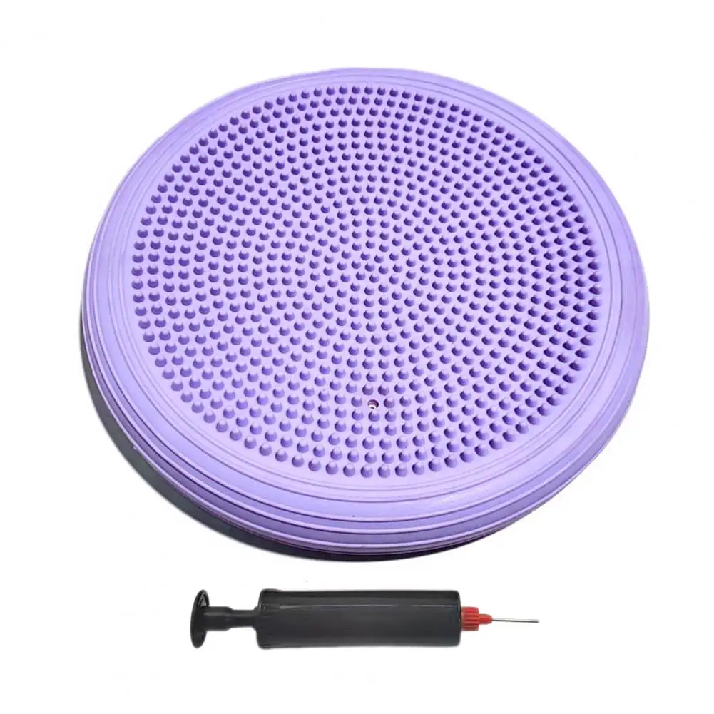 High-density Pvc Cushion Pvc Yoga Balance Pad with Air Pump for Core Workout Stability Training Wobble Balance Cushion for Disc