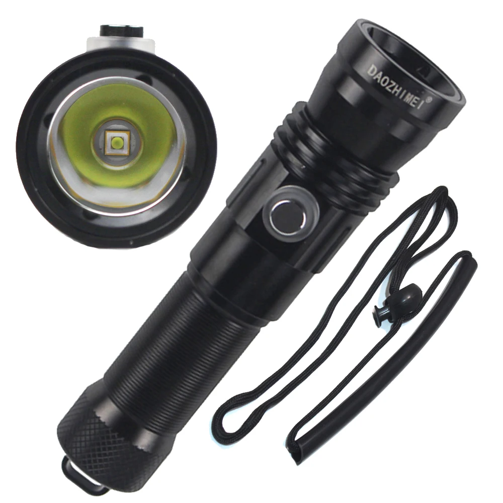 High Power Outdoor 5000LM Diving Flashlight IPX8 Waterproof Scuba Night Dive Spare Torch Underwater Searching SecurityIng Lights