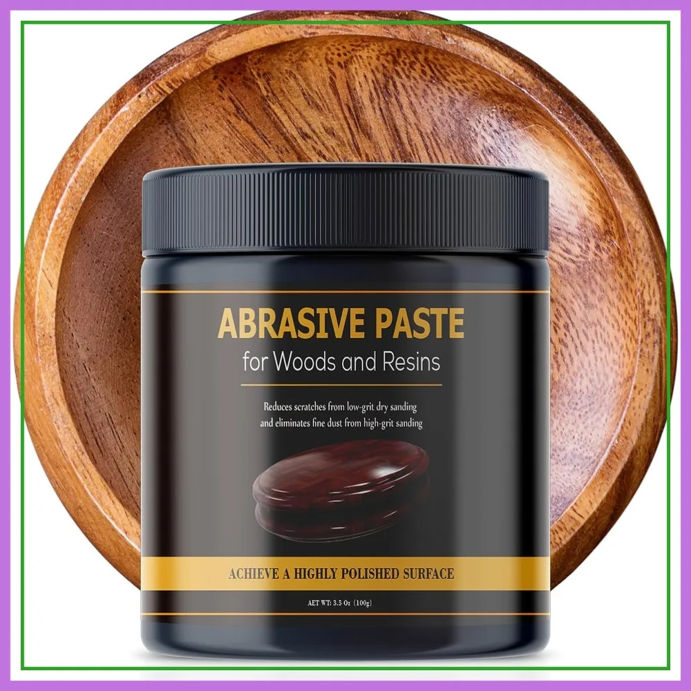 

Premium Paste Wax for Wood - Resin Polishing for Woodturning - Friction Polish - Restores Shine, 3.5 oz
