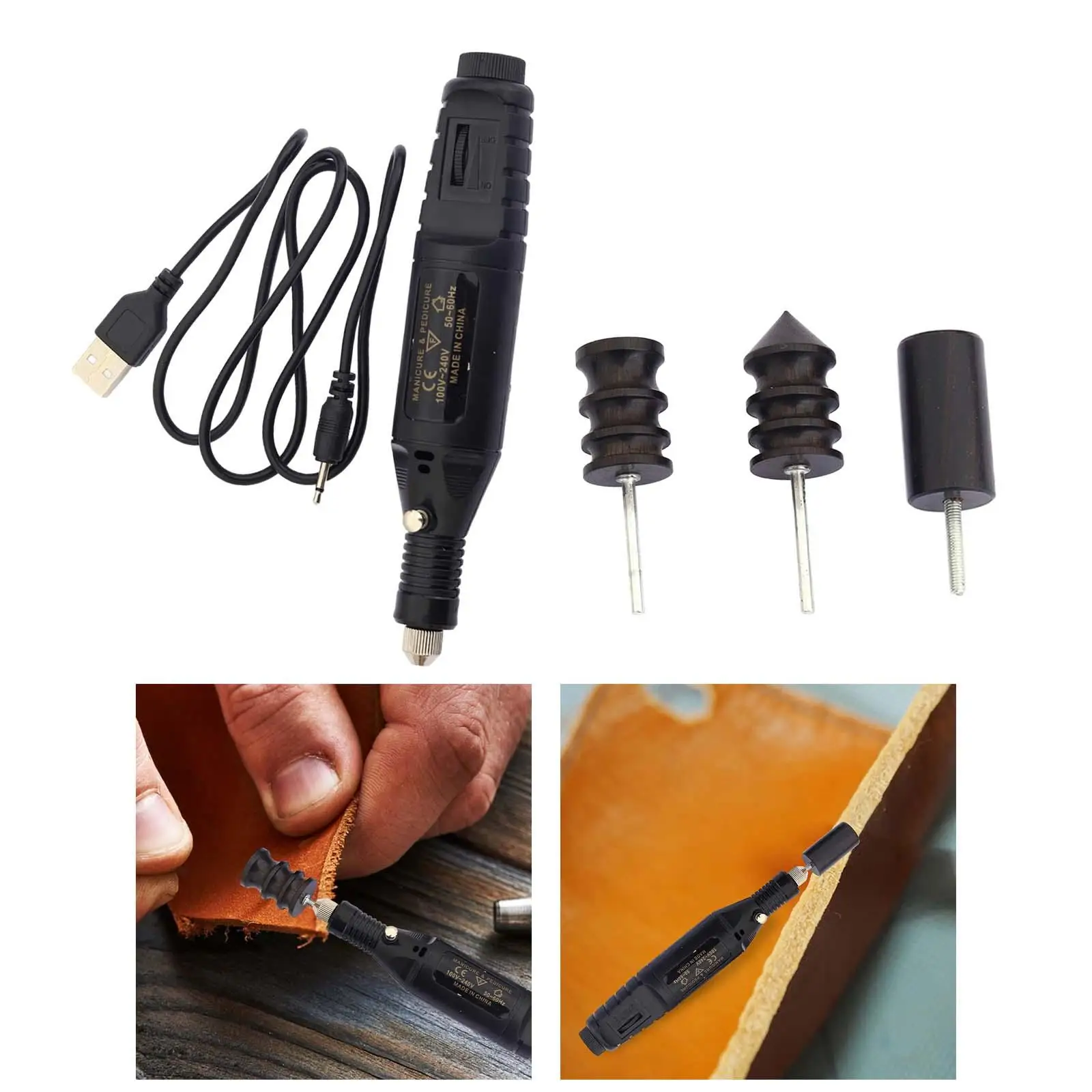 Electric Leather Polisher DIY Adjustable Portable Leather Burnishing Machine