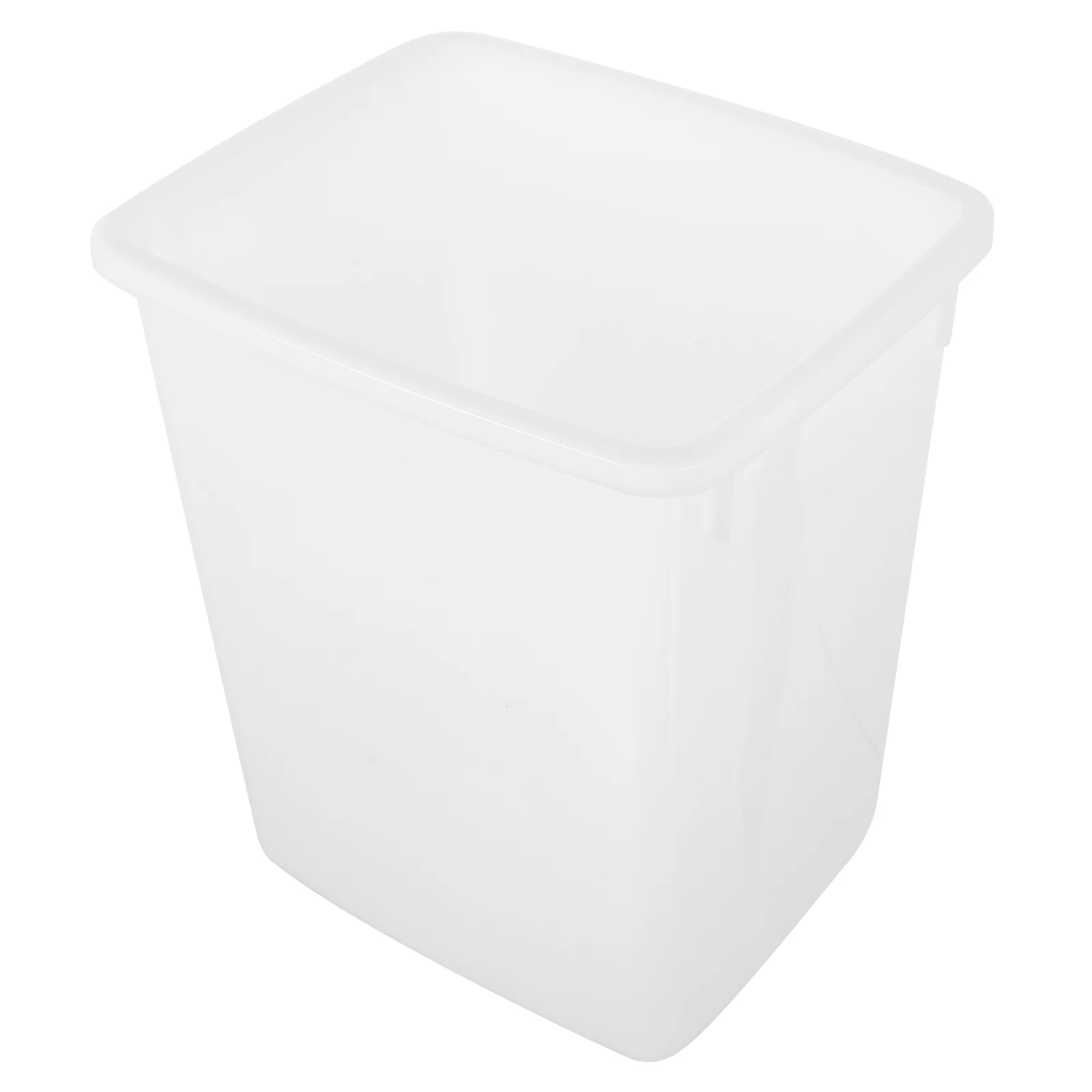 

White Small Bucket Thickened Water Holder Plastic Kitchen Pitcher Storage Container Dust Proof Water