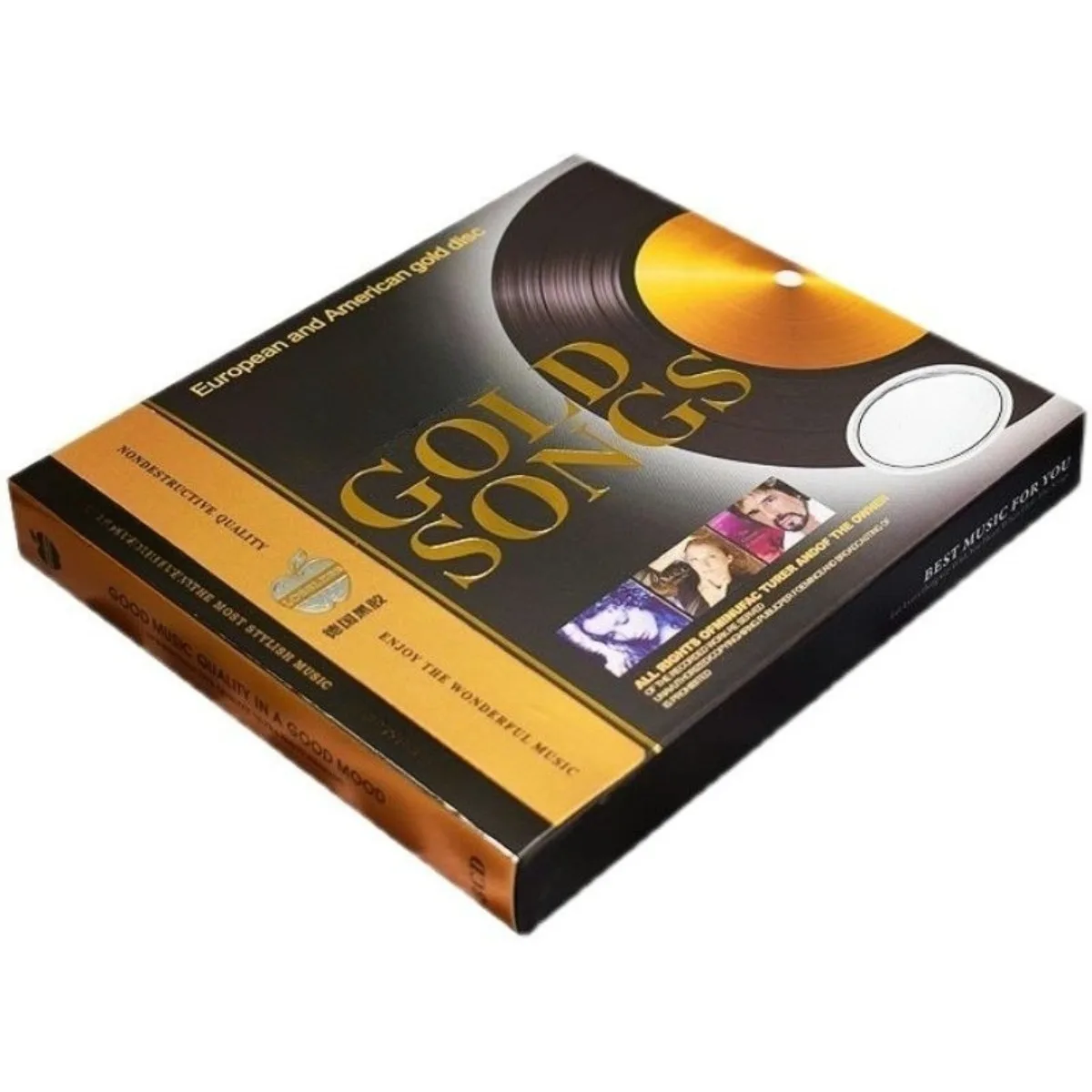 مجموعة السجل الذهبي الغربي الأغاني الكلاسيكية القديمة المئوية مجموعة ميلودي الذهبية أقراص الأقراص المضغوطة المصنوعة من الفينيل