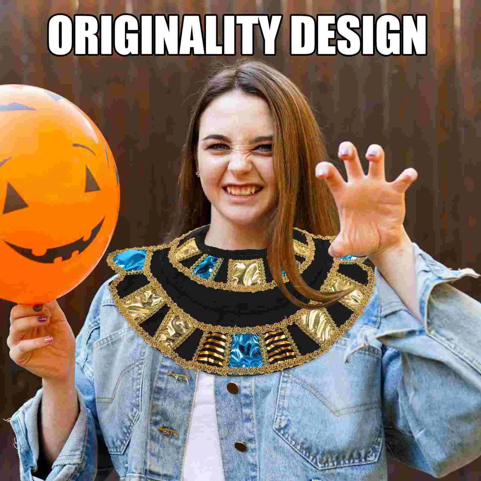 Acessórios de roupas egípcias ouro mini saia vestuário halloween prop pulseira cosplay cinto