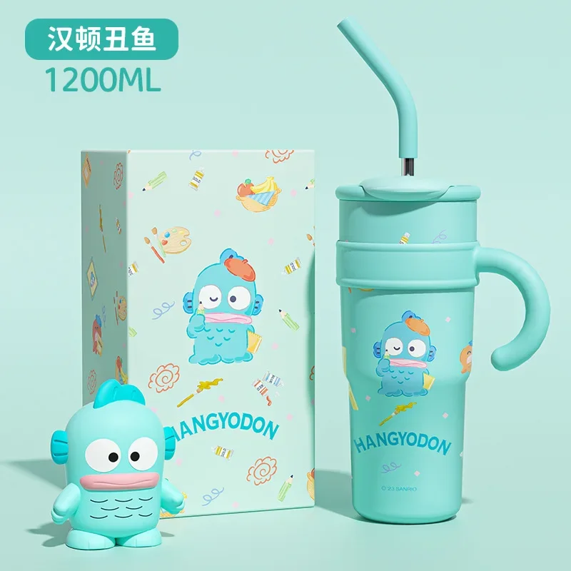 Sanrio Hello Kitty Cinnamoroll Thermos Bottle Pochacco Sippy Water Cup Vacuum Flask Stainless Steel High Capacity Insulated Mug