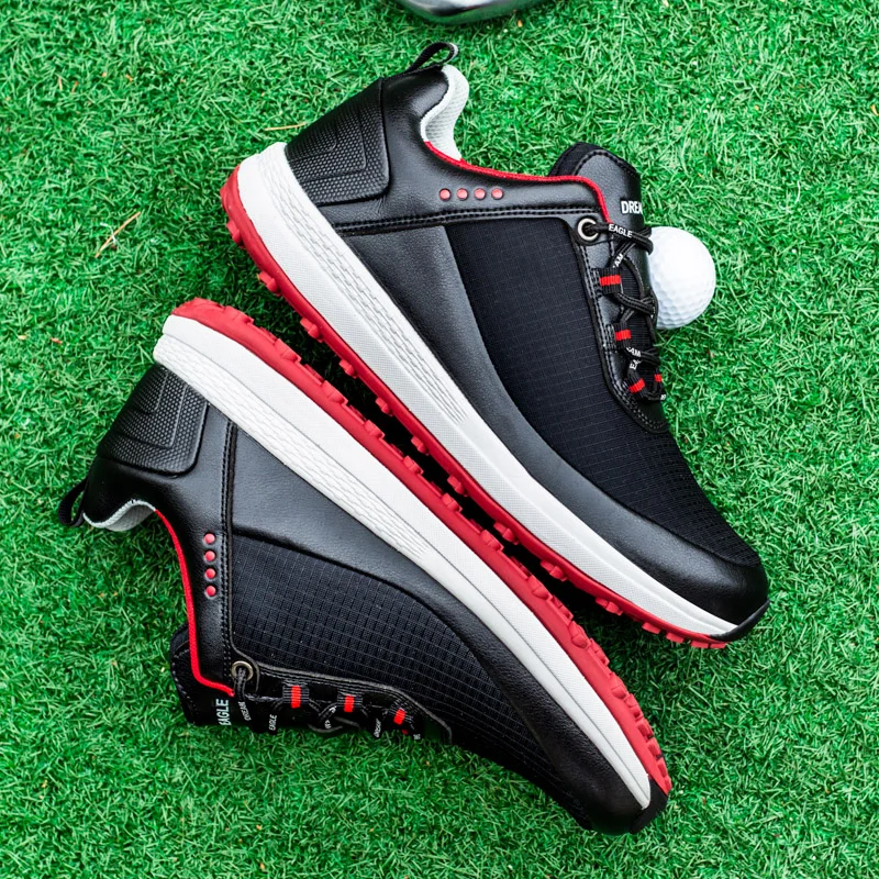 New Golf Shoes for Men Quick Lacing Low Top Golfer Footwear Comfortable Casual Snekers Men Outdoor Golfing Snea