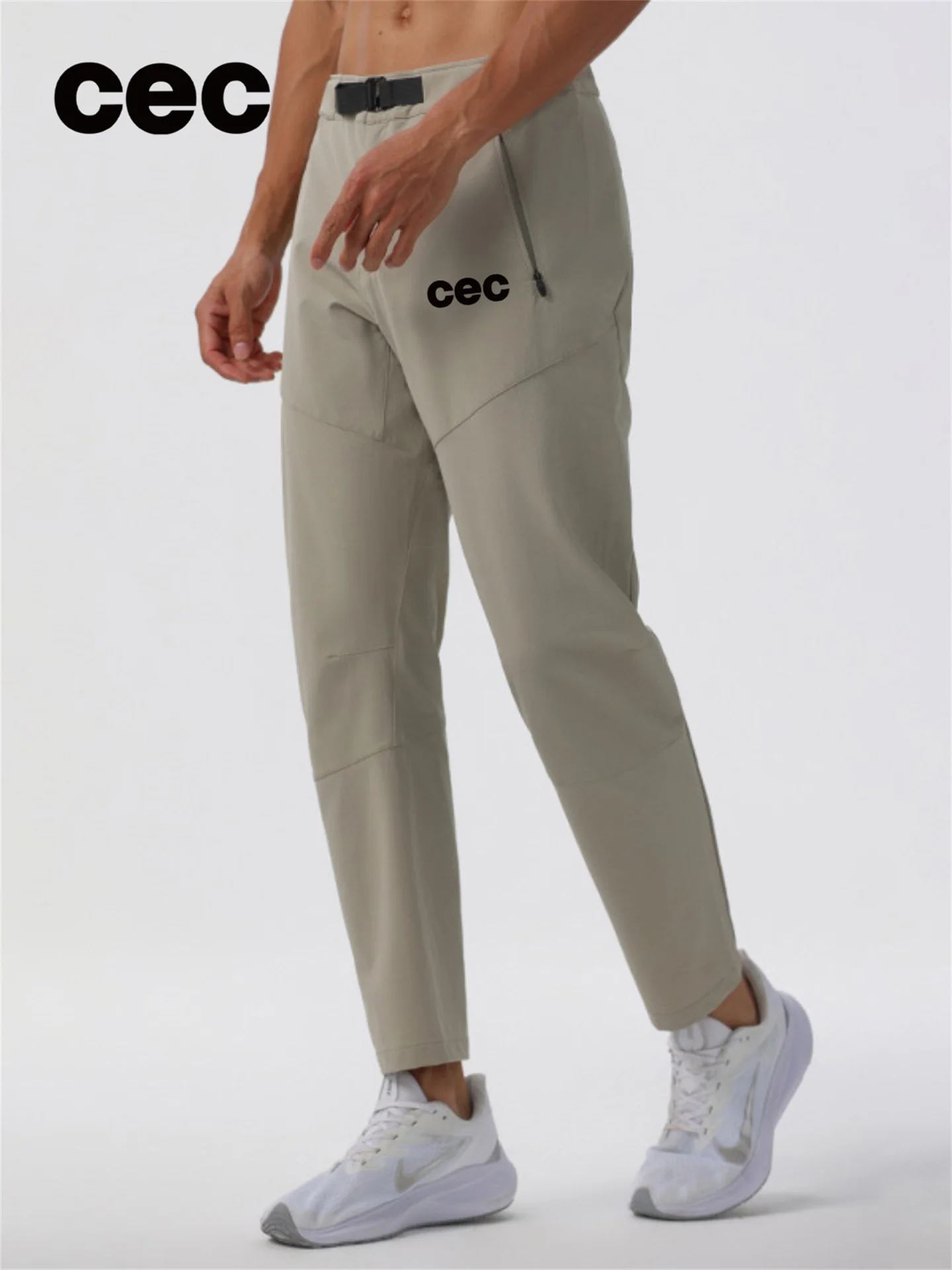 

Qui Dry Outdoor Sports Casual Pants Men's Spring Autumn New Sle Hiking Soft ell Fitn Running Long Trousers