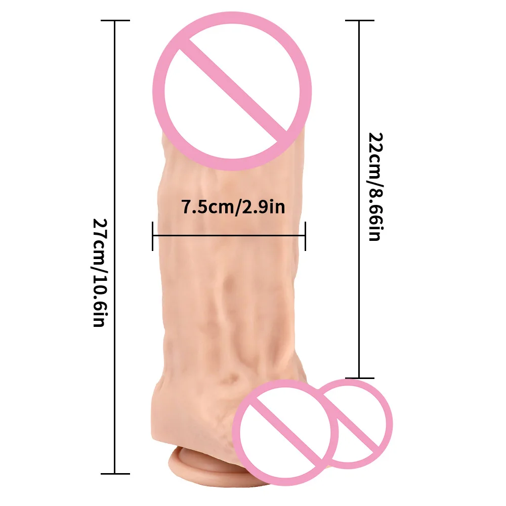 7.5 cm thickness dildo Sex Toys For Women Masturbators Big Penis Cock Vaginal Anal Dilator Faloimetor For Women