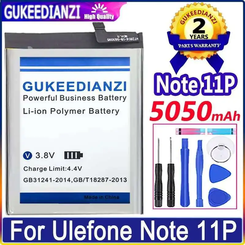 

For Ulefone Note 11P 5050mAh High Compatibility Stable Mobile Phone Battery