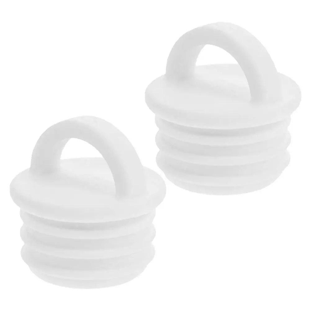 2Pcs Mop Bucket Drain Plug Rubber Sealing Replacement Plugs with Ring Grip Suitable for Spin Flat Mops Bathroom Kitchen Tub