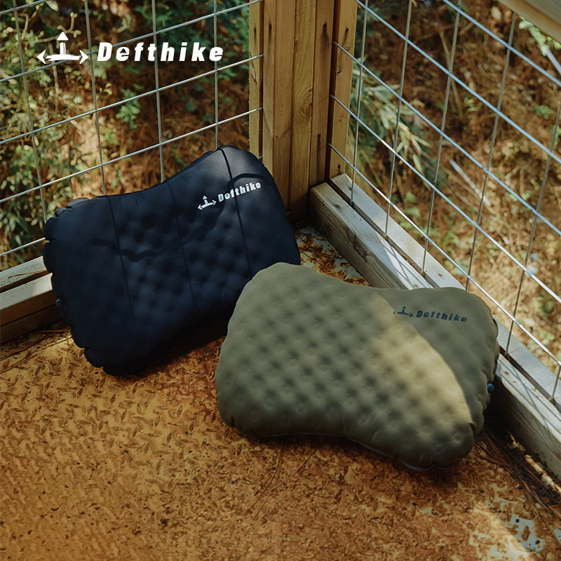 

Defthike Camping Pillow Portable Inflating Sleeping Pillow Ultralight Soft Breathable Camp Travel Nap Outdoor Travel Neck Pillow