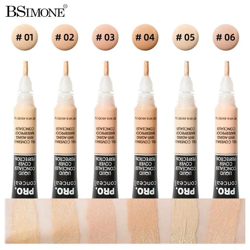 13g Professional Concealer Flexible Moisturizing Liquid Foundation Cover Dark Circles Spots Skin Tone Correction Makeup Cosmetic
