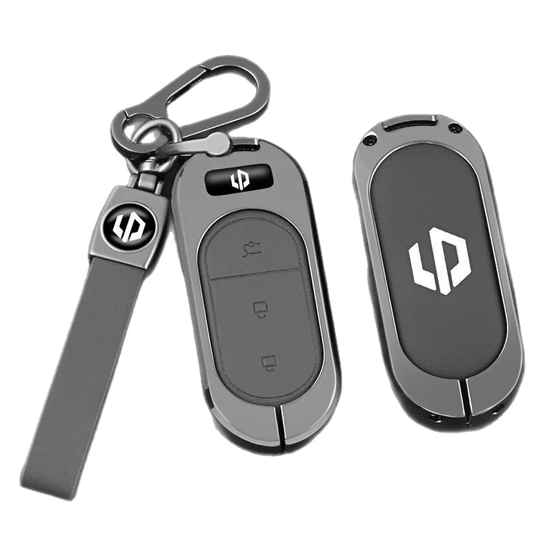 

Zinc Alloy Car Key Case Cover Chain Shell Protector Fob Holder for Leapmotor B10 C11 C01 C16 2025 2024 Accessories Keybag