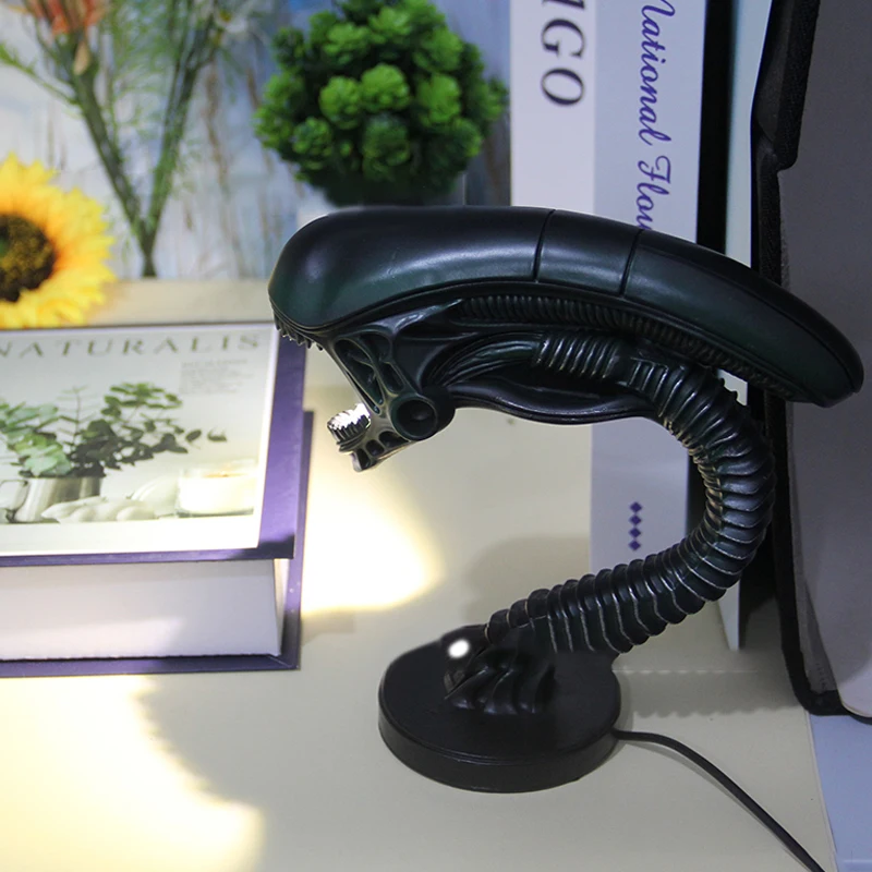 

Interesting Alien Creature Lamp Stand Bedroom Home Decor Lamps Resin Ornament