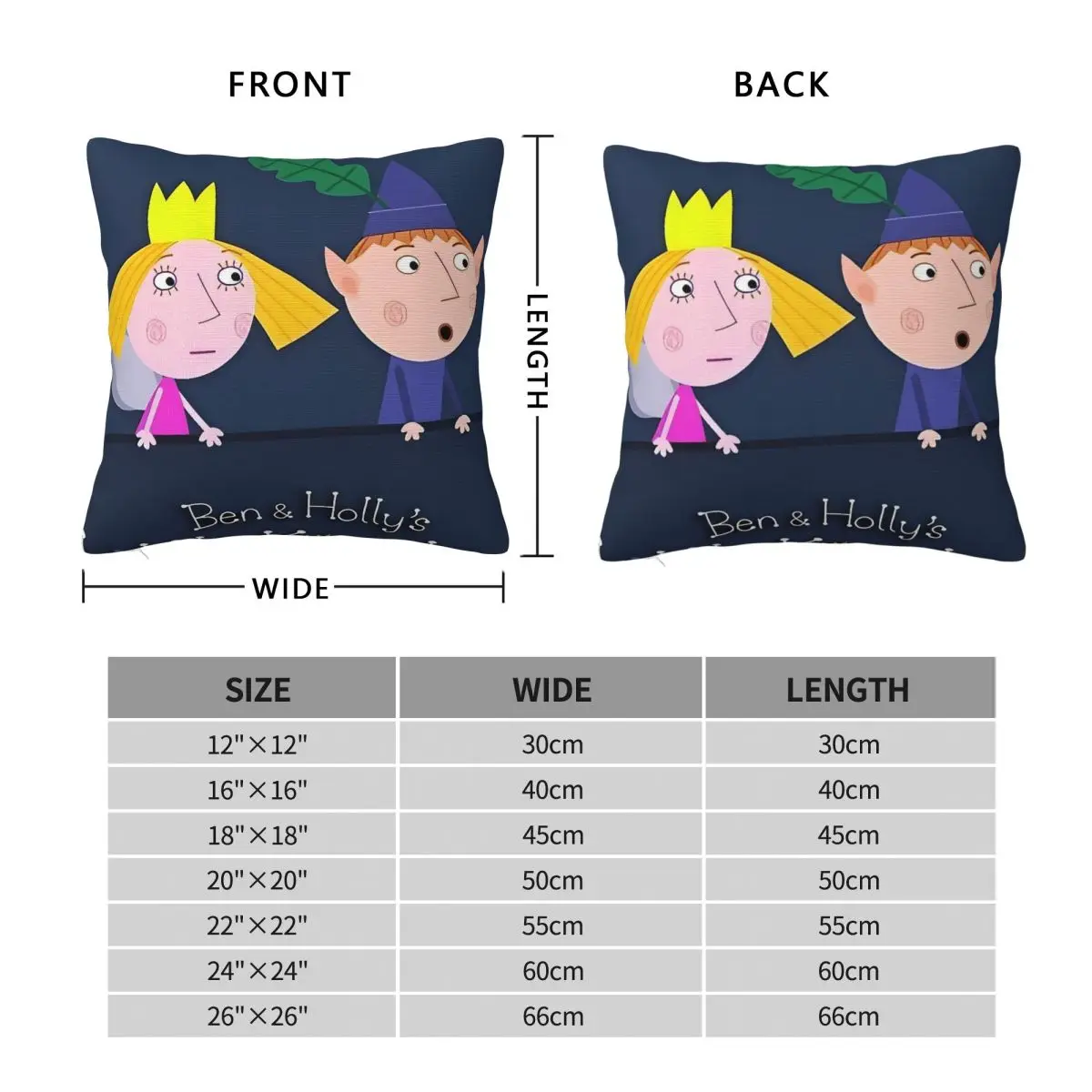 B-Ben And H-Holly Dreamy World Pillow Cover Novelty Pillow Case Soft Graphic Cushion Cover Pillowcases For Sofa Home Decoration