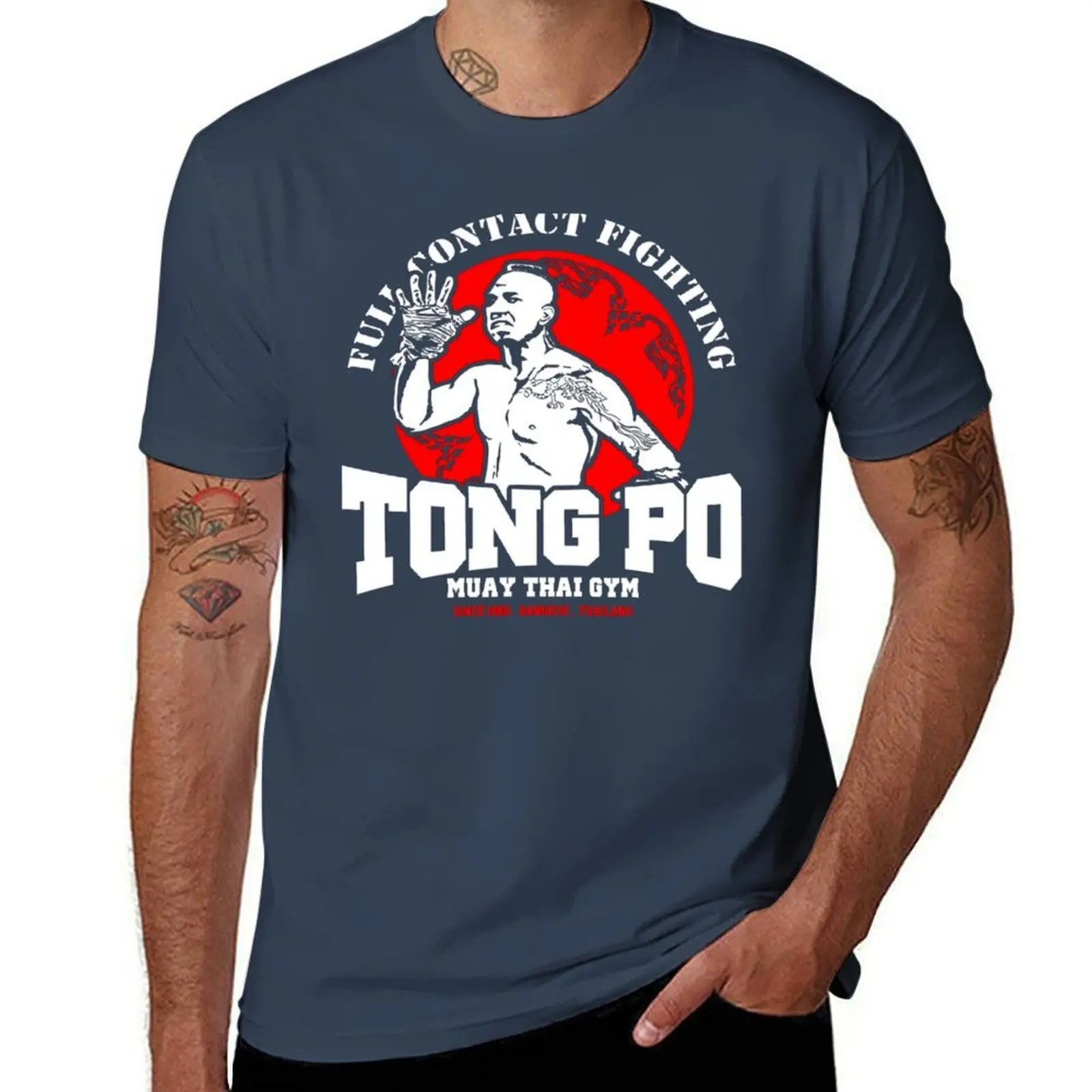 

New Tong PO Muay Thai Fighter Villain Kickboxer Van Damme Movie T-Shirt t shirts designer t shirts for man cotton T-Shirt