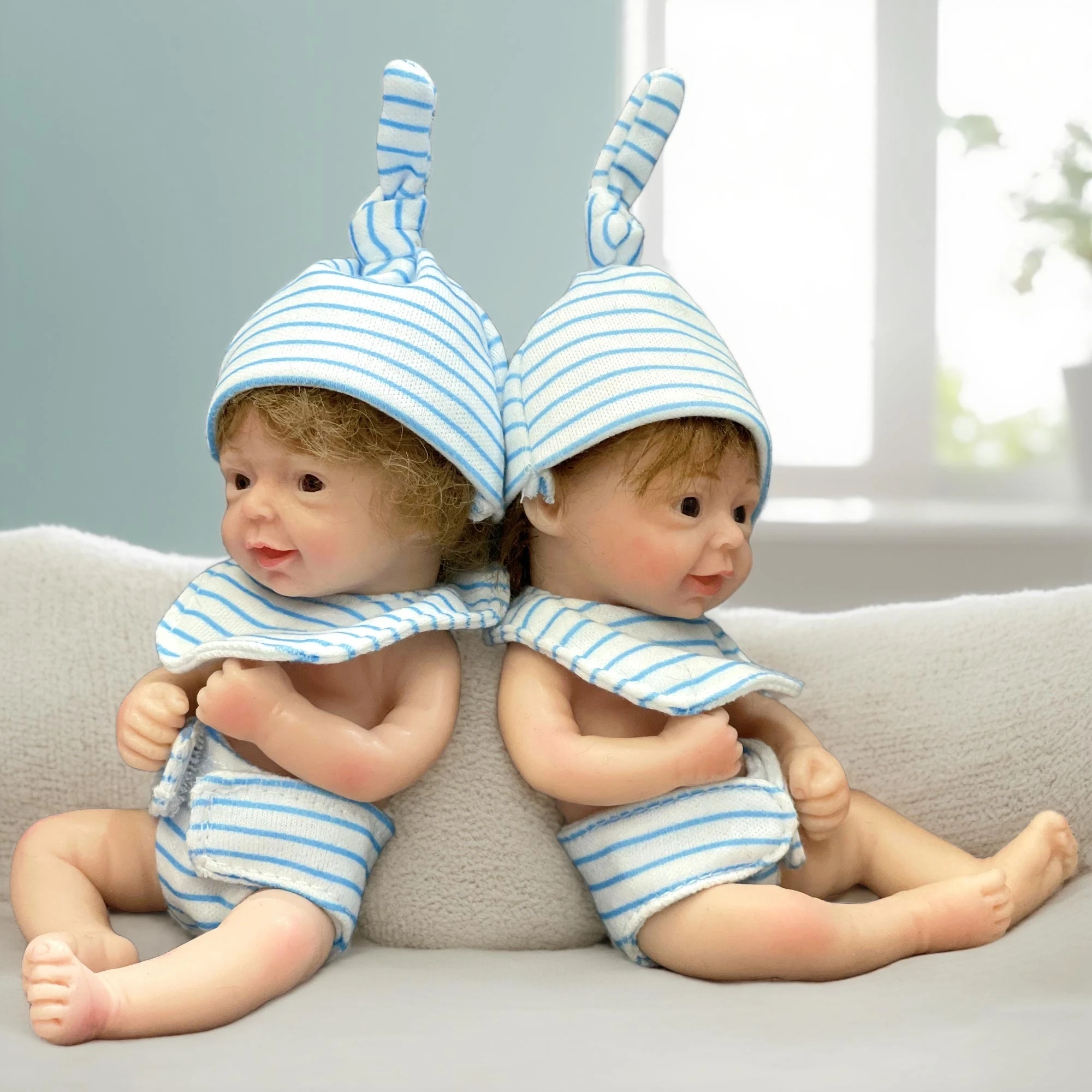 1PCS/6 stijlen 15cm Mini Palm Wasbaar Volledig massief siliconen Bebe Reborn Boy Handgemaakte herboren poppen Levensechte Pен MΩ C cei Fragen