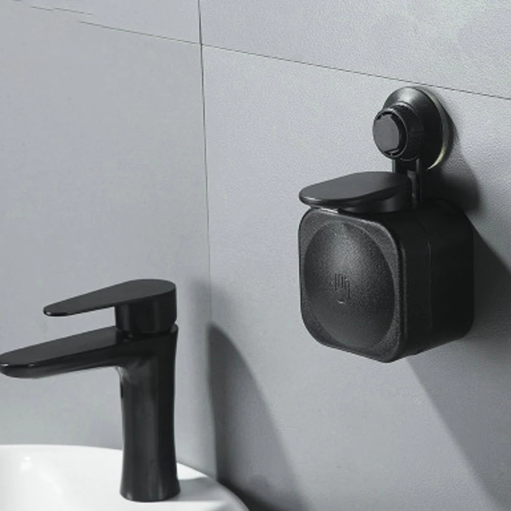 

Manual Foam Soap Dispenser Plastic Wall Mounted Liquid Pump Non-Slip Button Transparent Window Leakproof Easy Install