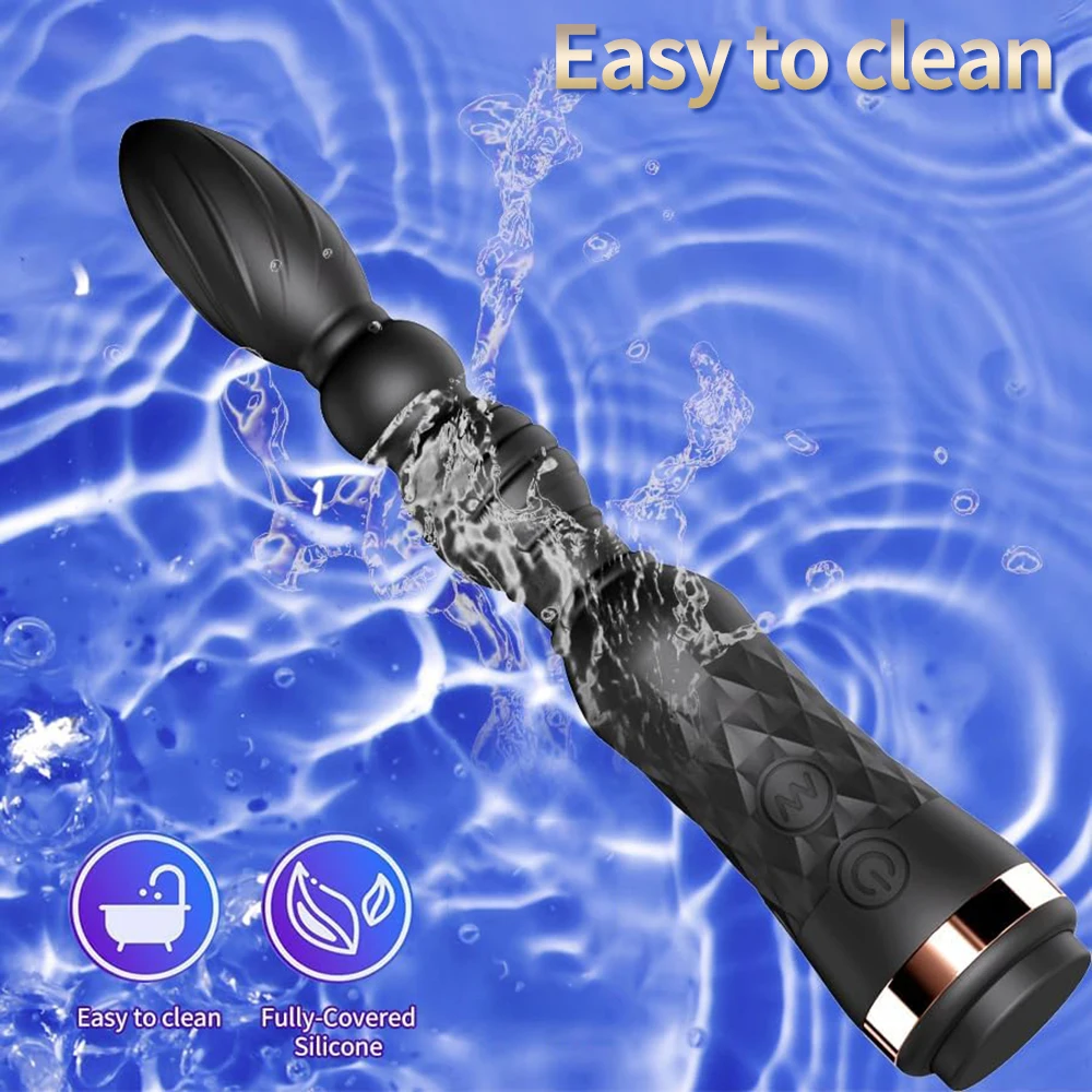 Anal Plug Vibrator for Women G-Spot Clit Stimulation Anal Beads Prostate Massager Butt Plug Female Masturbation Adult Sex Toys - view 4