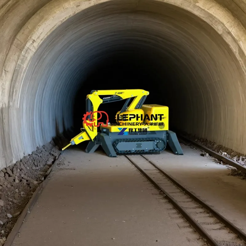 Mini Excavator 2ton Remote Control Demolition Robot Blasting Robot for Digging/Crushing/Grabbing and Cleaning Mines