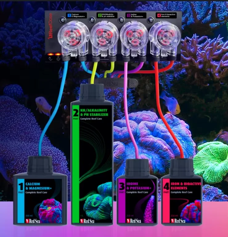 Automatic Coral Feeder Pump RedSea ReefDose Smart Doser Wireless Timer Daily Nutrient Dosing for Saltwater Reef Tank
