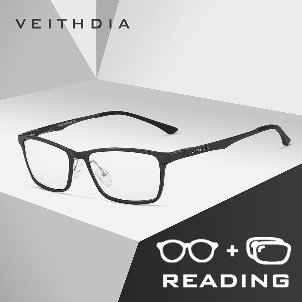 

VEITHDIA New Style Anti Blue Light Reading Glasses Aluminum Magnesium Frame Polycarbonate Lens +1.00 +1.50 +2.00 +2.50 R08706