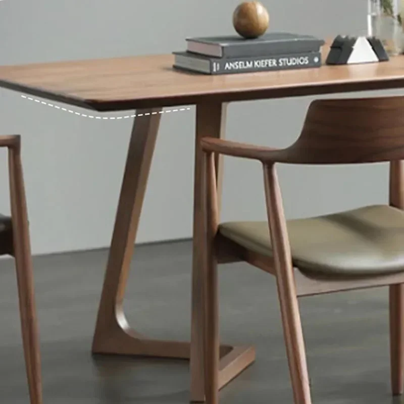 Mesa De comedor De lujo con diseño De madera, mueble nórdico moderno, resistente al agua