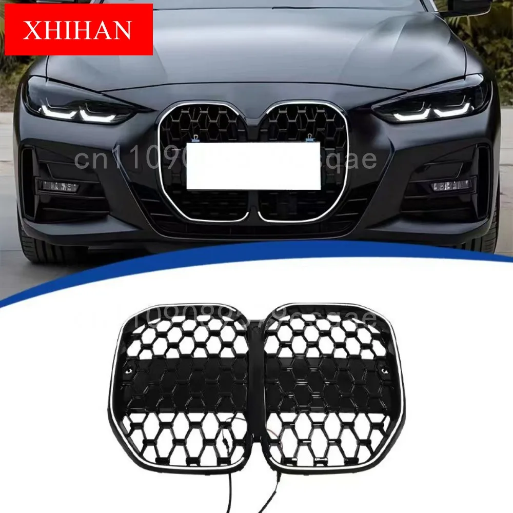

For BMW 4 Series G22 2020-2025 Dynamic LED Grille Front Glow Mesh Shining Radiator Grille Styling Upgrade Car Accessories Parts