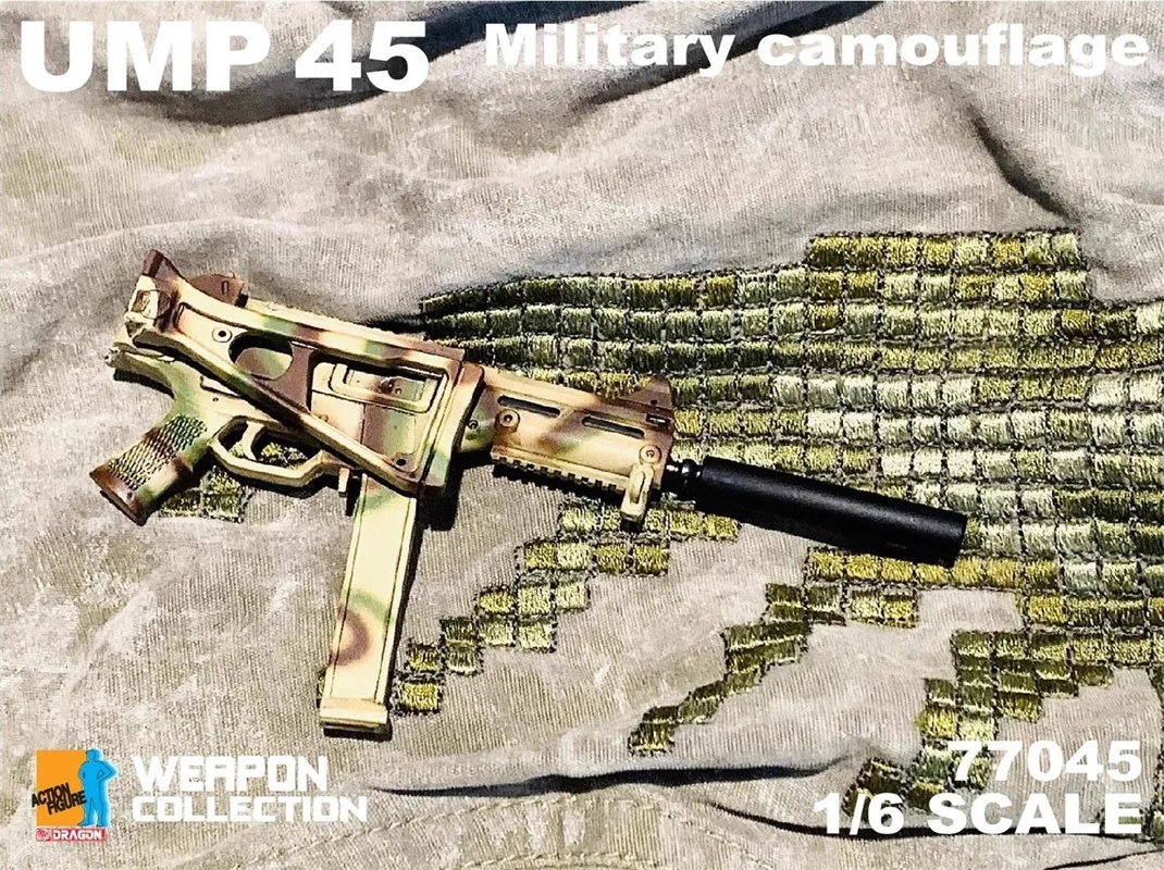 ปืนกลมือ UMP45ทหาร dml 77045 1/6ของเล่นโมเดลพลาสติกขนาด12นิ้วพร้อมตุ๊กตาตุ๊กตาขยับแขนขาได้