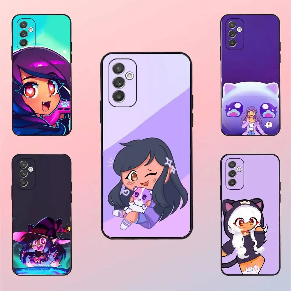 

A-Aphmau M-MeeMeows Phone Case For Samsung S 25,24,23,22,30,21,10,9,Ultra,Plus,Lite,FE,4,5 G Black Soft Case
