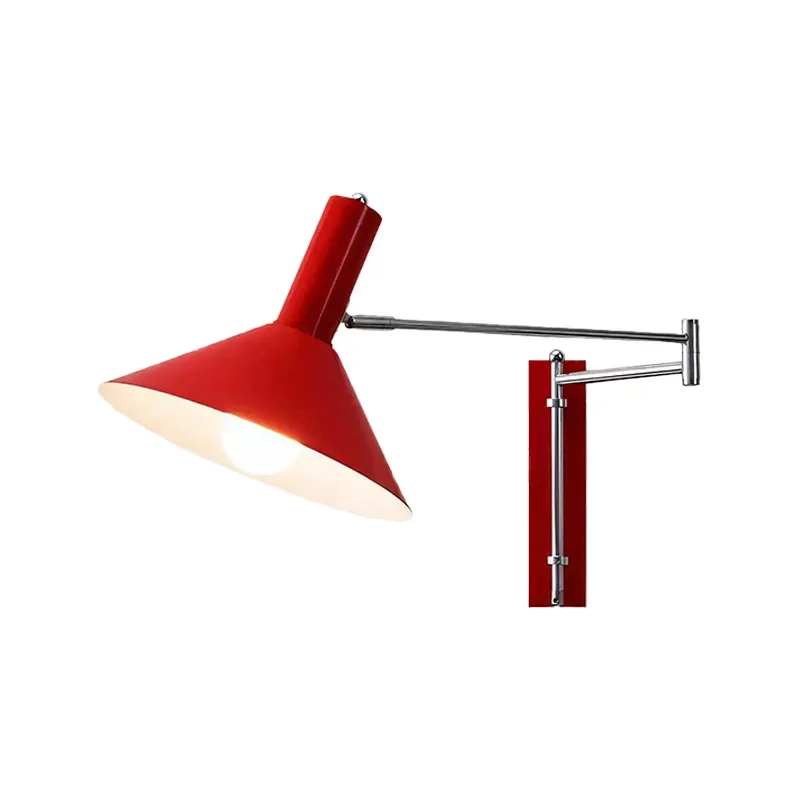 

Study long pole rocker arm reading wall lamp, minimalist modern foldable bedroom, study table small wall lamp