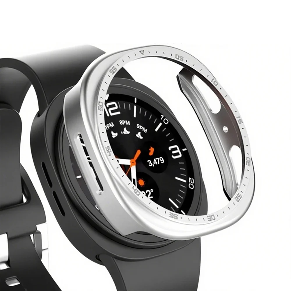 

Чехол для ПК для Samsung Galaxy Watch 8, 44 мм, аксессуары, защитная пленка для экрана, бампер, полая шкала для Samsung Watch 8, 40 мм, чехол