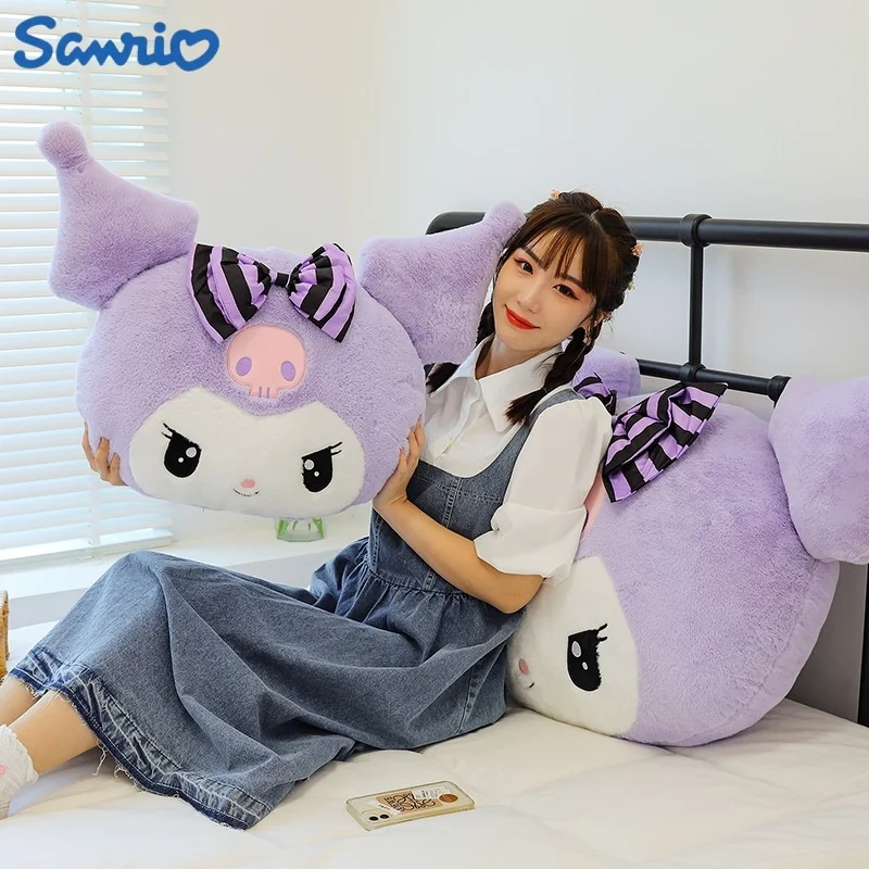 

Sanrio Anime Pillow Kuromi Purple Pillow Cool Cute Shape Plush Cushion Kawaii Soft Pillows Birthday Gift Toy