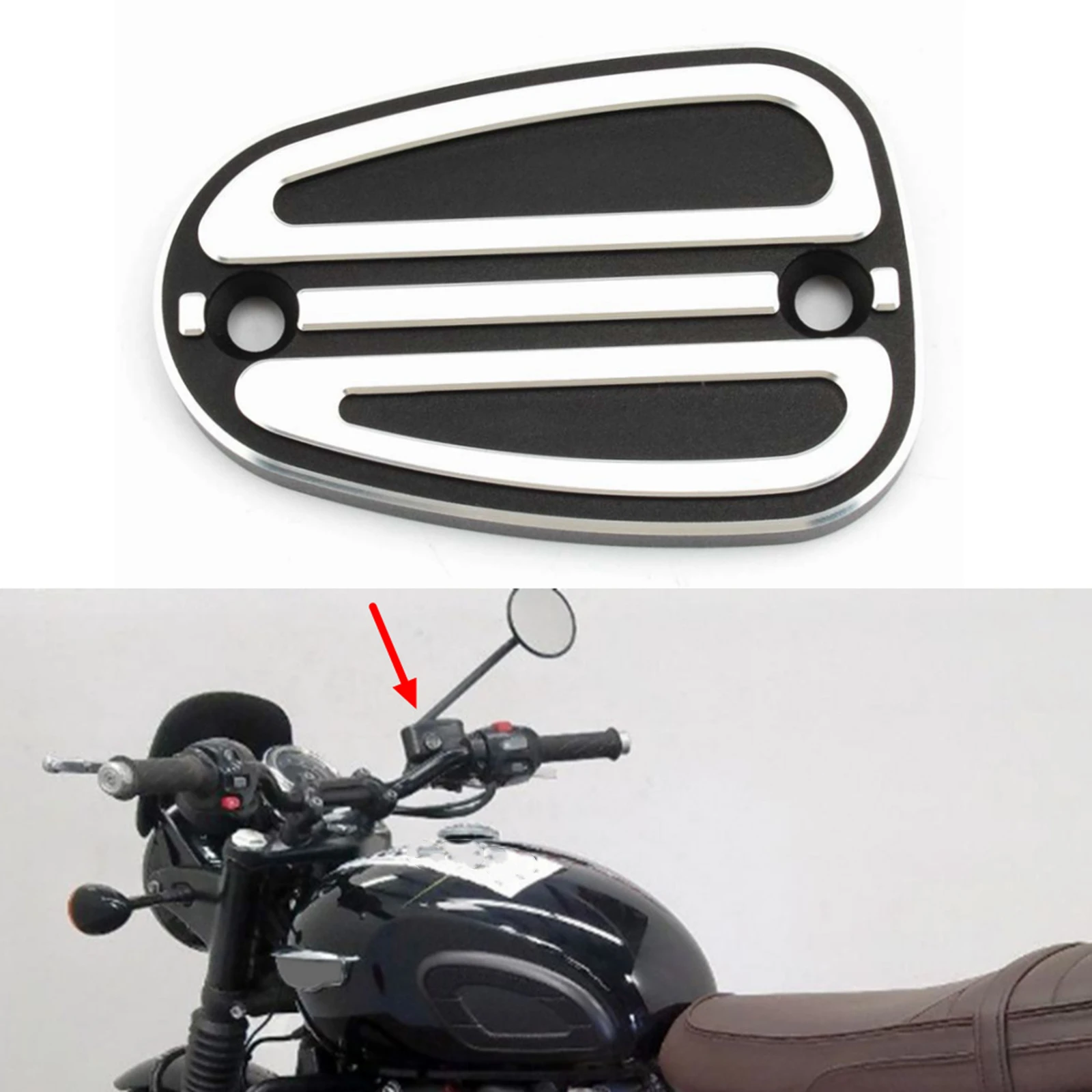 

Motorcycle Front Brake Oil Pump Cylinder Reservoir Cover Cap For Triumph Bonneville T100 Bobber Speedmaster Thruxton 1200 900