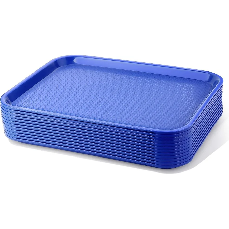 

Fast Food Tray, Set of 12 (Blue, 14 x 18-Inch)