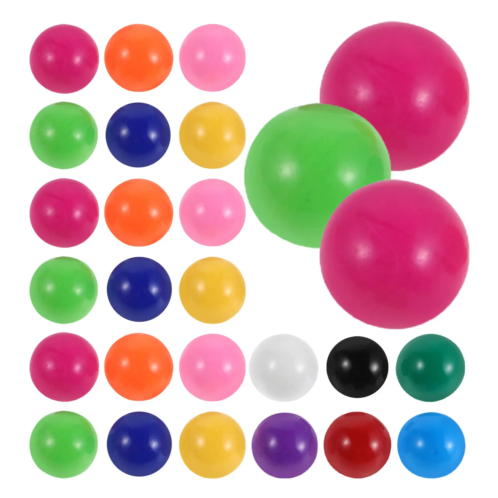 

120 шт. развивающих однотонных шариков 15 мм, маленькие шарики для обучения математике, сменные шарики для детских развивающих игр