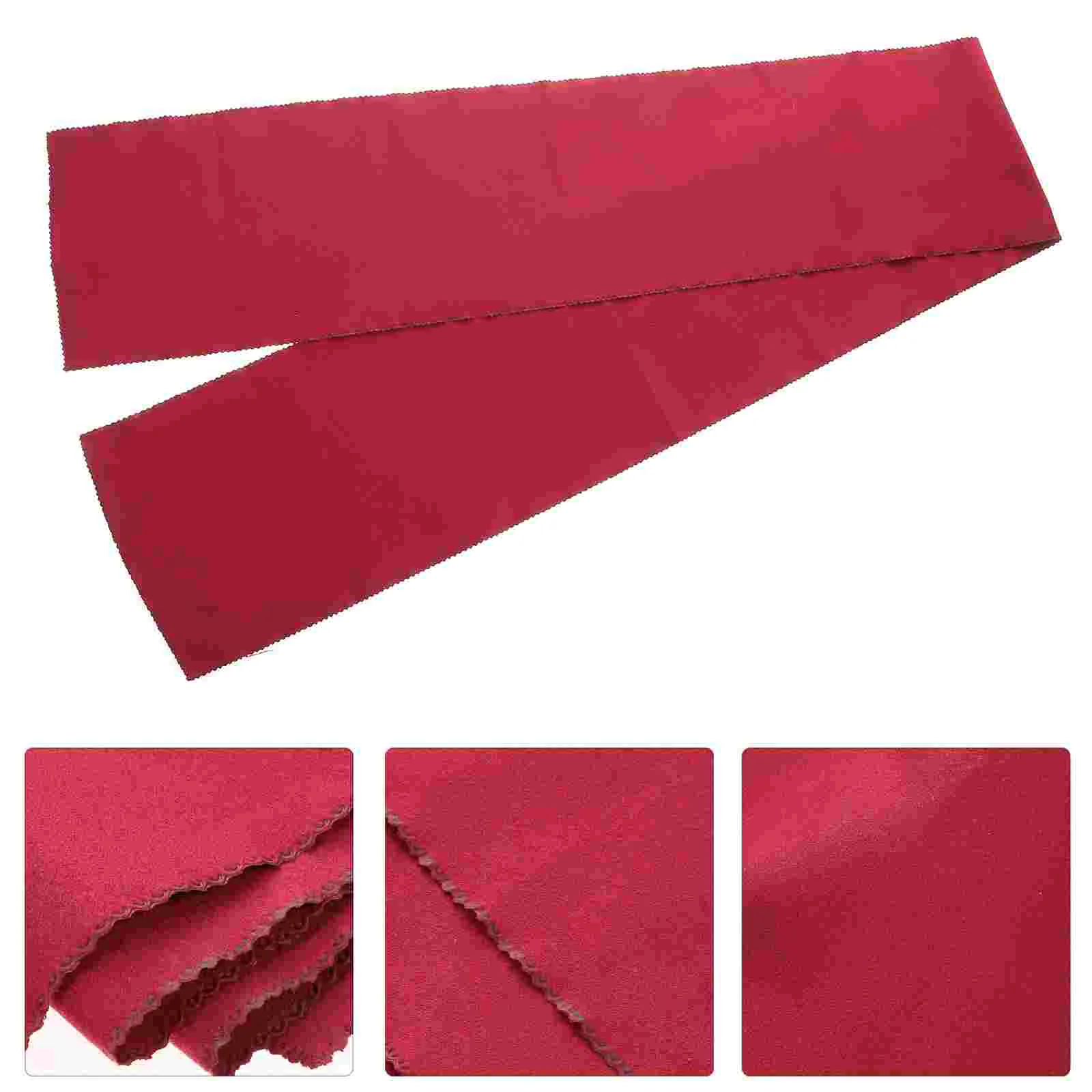 

Red Wool Keyboard Dust Cover 127x15CM Washable Scratch Keyboard Cover Resistant Appearance Piano Accessory