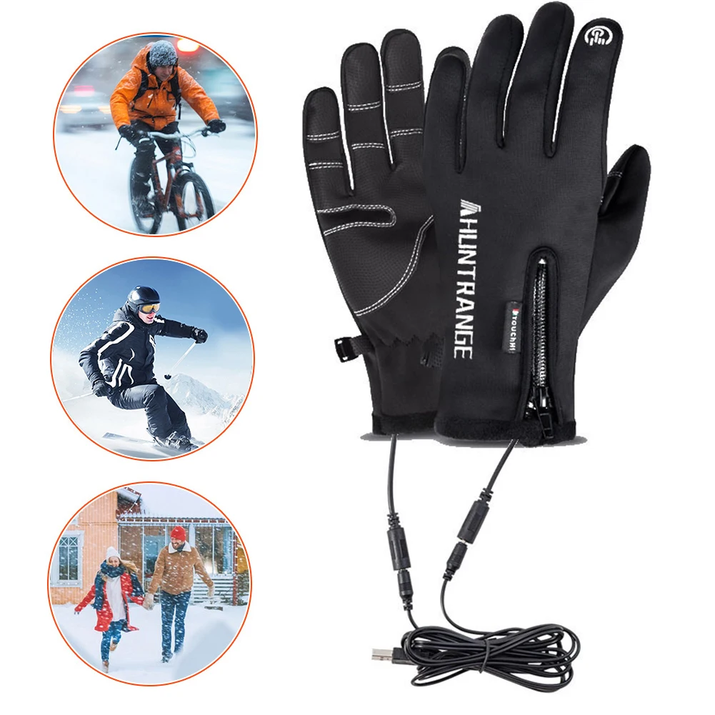 

Водонепроницаемые мотоциклетные перчатки, перчатки с электрическим подогревом, зимние лыжные варежки, для альпинизма, пешего туризма, регулируемая 3-ступенчатая температура