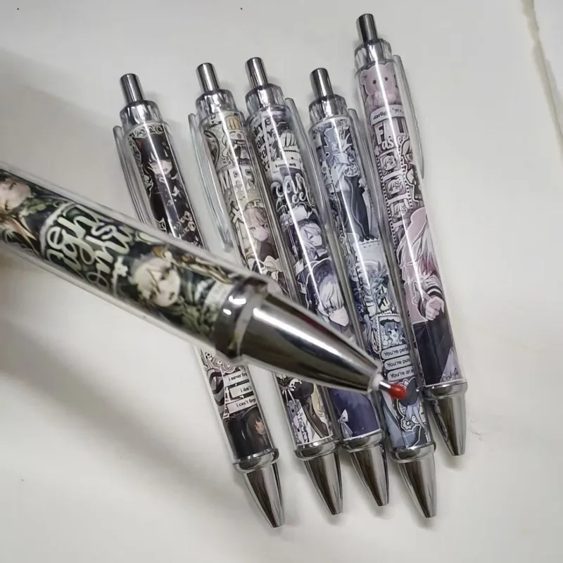 14pcs Game Magical Girl Witch Trial Anime 0.5mm Writing Pen Kawaii Cartoon Print Tachibana Sherry Natsume An-An Student Gift view 6