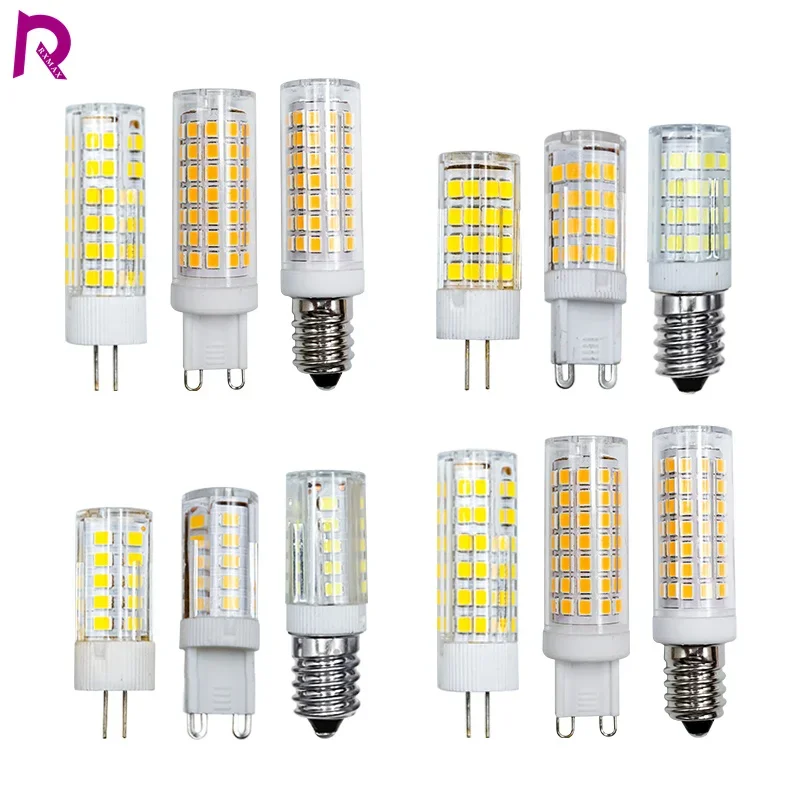 1-10pcs LED G4 G9 E14 Light Bulb 3W 5W 9W AC 220V Corn Lamp 360 Beam Angle Spotlight Chandelier Lighting Replace Halogen Lamps
