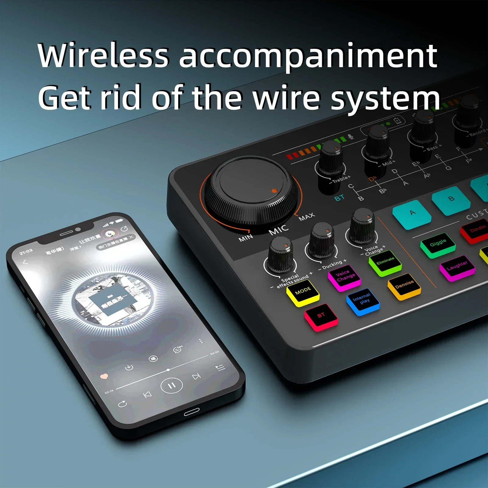 48 فولت فانتوم باور المهنية لايف كارت الصوت 12 لهجة الإلكترونية كارت الصوت جهاز مزج الصوت DJ تحكم ل يوتيوب PC \ الهاتف #2