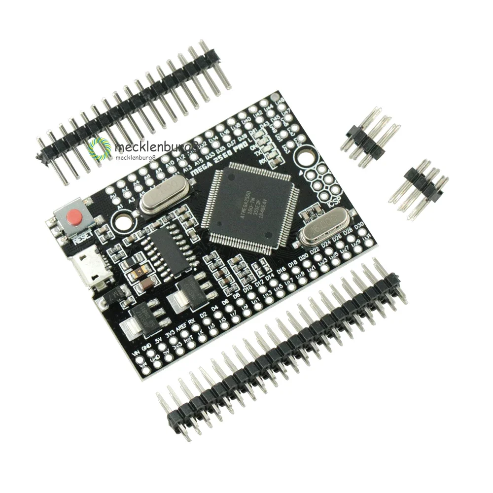 Mega 2560 PRO add CH340G / ATMEGA2560-16AU chip with male Pinheaders compatible for Arduino Mega2560 Micro USB xpansion module