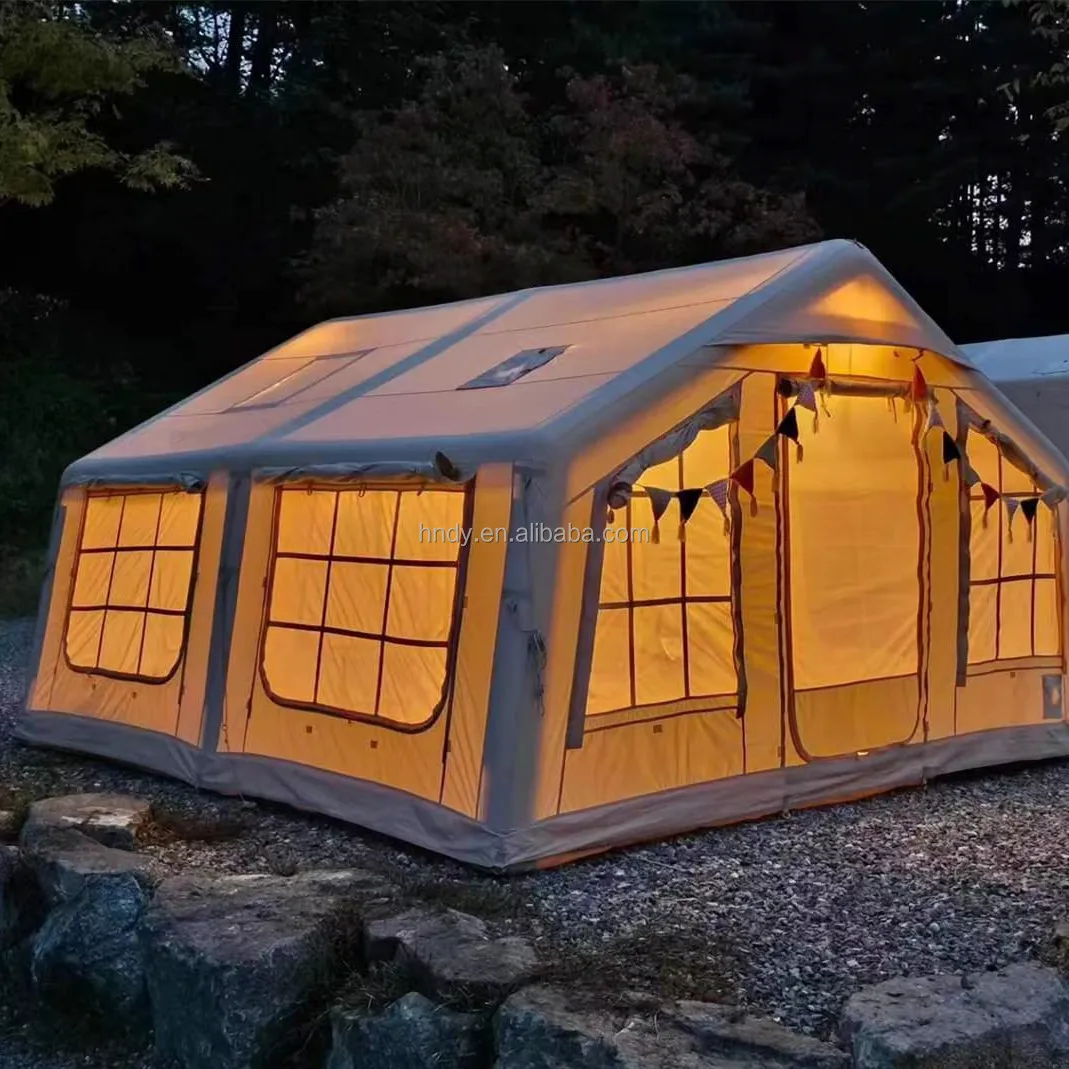 

ST 13.68 Hot Selling Big Size Inflatable Air Cotton Winter Dome Tent for Family Camping