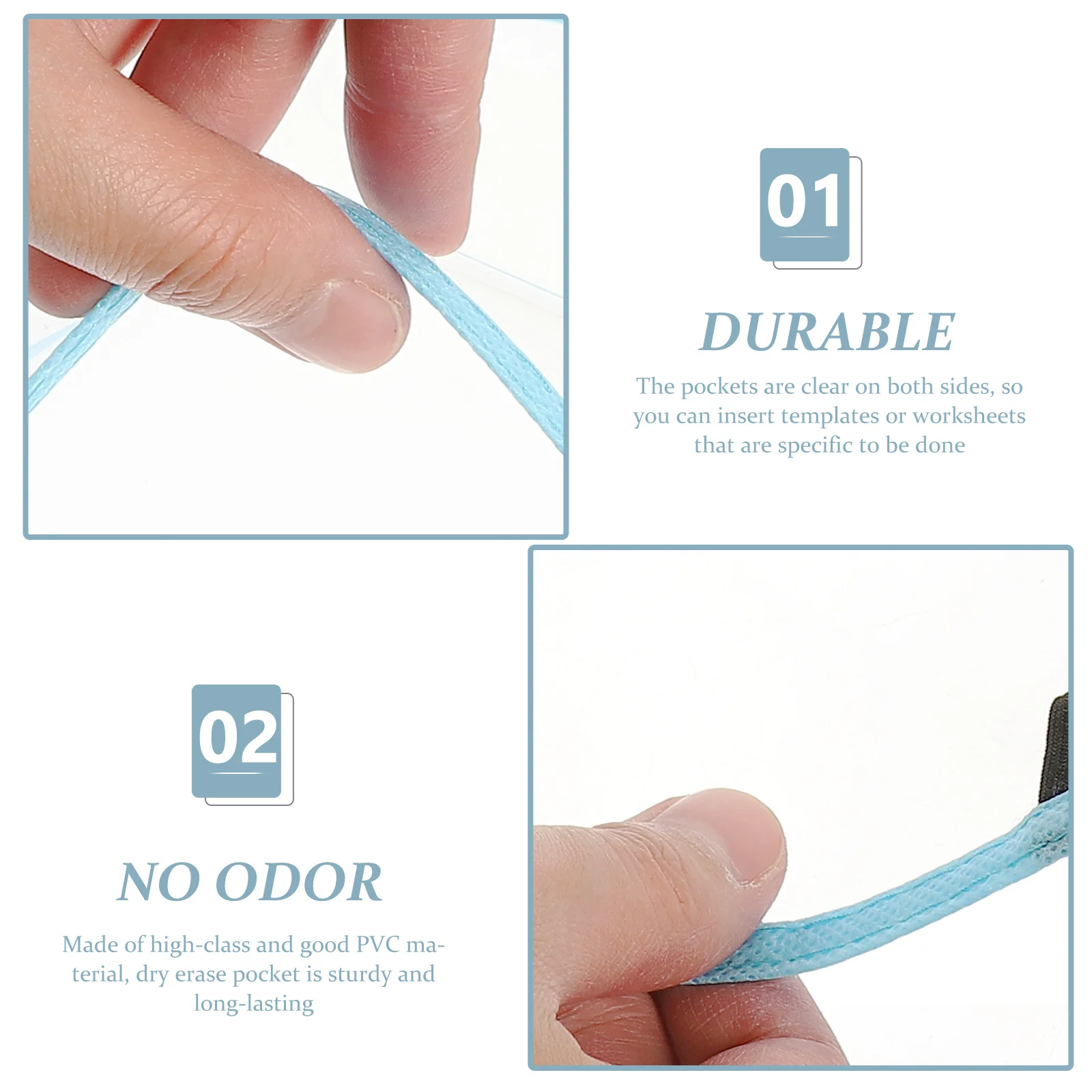 

1 комплект, прозрачный карман для сухого стирания, ПВХ, профессиональный карман для файлов, многоразовый, многофункциональный, для сухого стирания, удобный, на каждый день