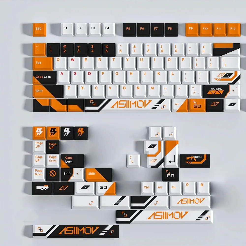 Two Simov Keycap Original Design Cherry Profile PBT 140 Keys/Set DYE Sublimation For GH60 GK61 RK68 RK87 104 Mechanical Keyboard