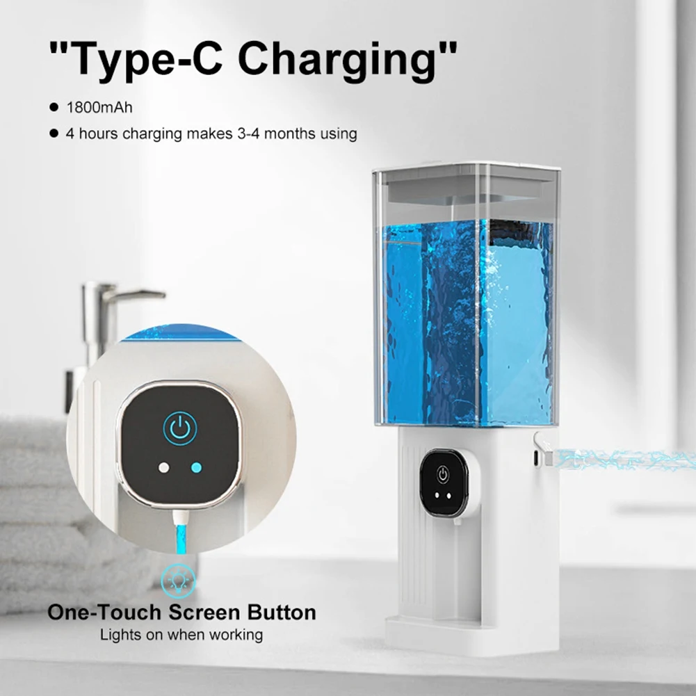 

Диспенсер для полоскания рта для ванной комнаты, умные диспенсеры для полоскания рта 700 мл, настенный автоматический дозатор для полоскания рта-новинка