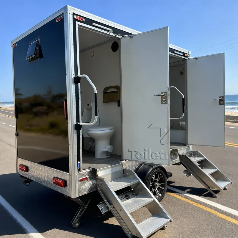 Outdoor Use Restroom Trailers Portable Toilet Vip Luxury Bathroom Trailers Mobile Toilet Trailer with Multiple Functions