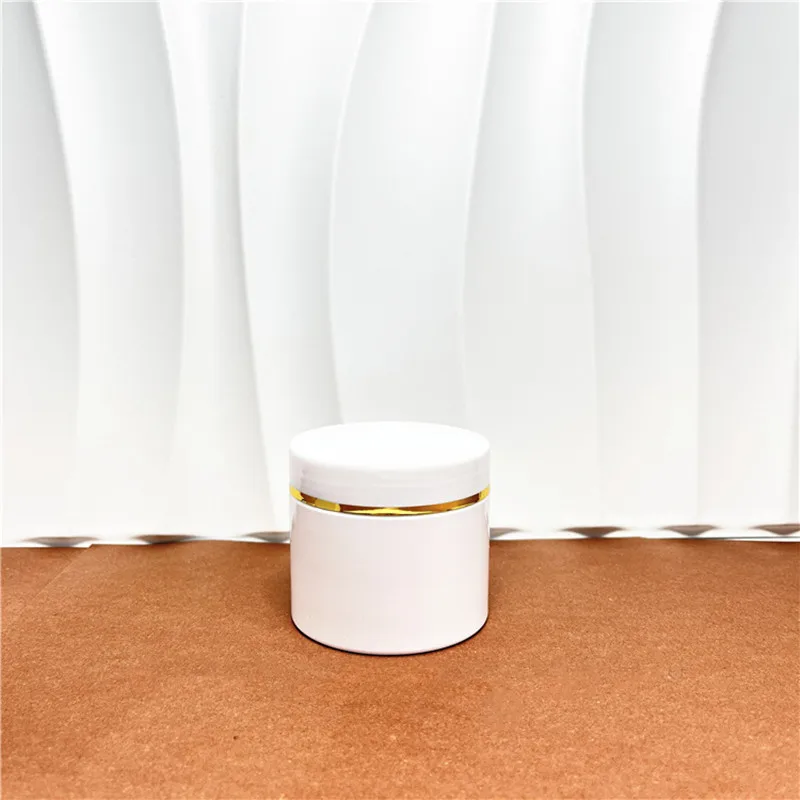10/21pcs 50-500ml  PET Plastic Jar With White Lids Screw Container Empty Cosmetic Cream Powder Makeup Storage Jar Pot Bottle