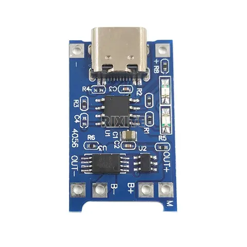10PCS Type-c Micro USB 5V 1A 18650 TP4056 Lithium Battery Charger Module Charging Board With Protection Dual Functions 1A