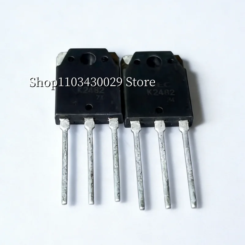 10Pcs refurbished original 2SK2482 K2482 TO-3P 5A 900V 100W N-Channel Field Effect Tube