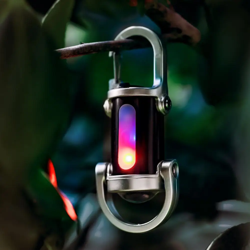 LED Keychain Flashlight Multifunctional COB Work Light Keyring Practical Mini Light Key Chain for Outdoor Activities